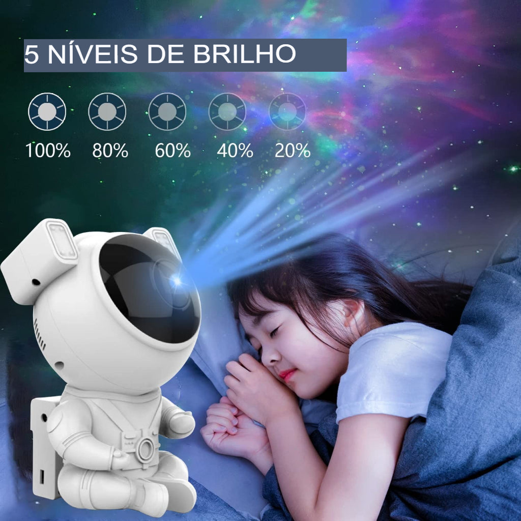 Nova Luminária Projetor LED - Astronauta