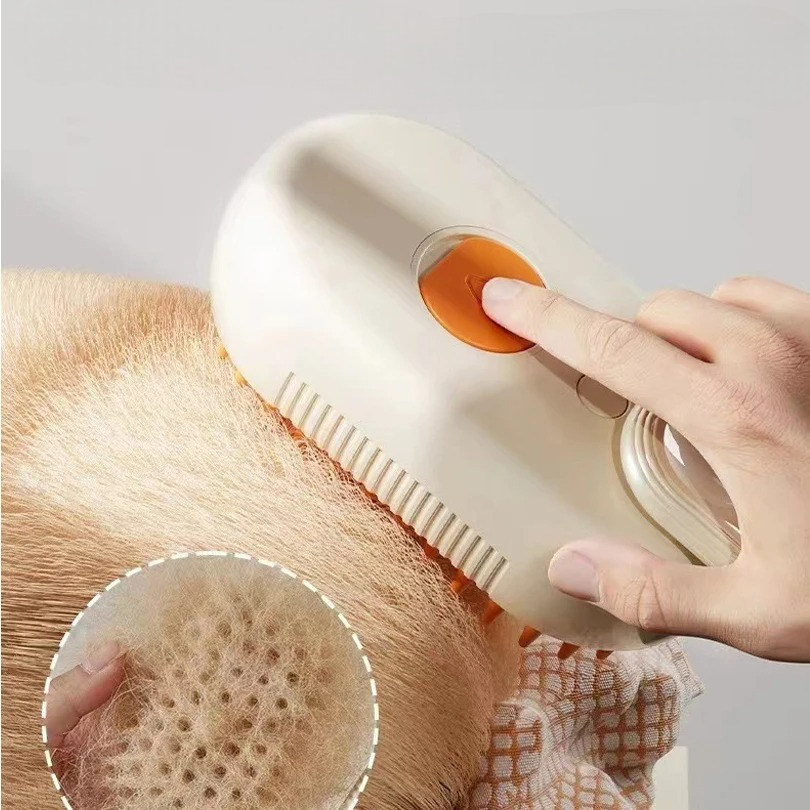 Escova Elétrica a Vapor 3 em 1 para Cães e Gatos